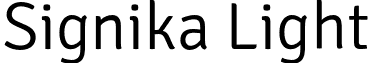 Signika Light font - Signika-Light.otf