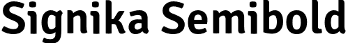 Signika Semibold font - Signika-Semibold.otf