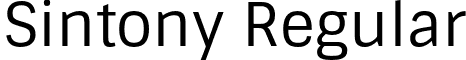 Sintony Regular font - Sintony-Regular.otf
