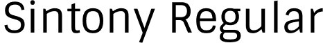 Sintony Regular font - Sintony-Regular.ttf