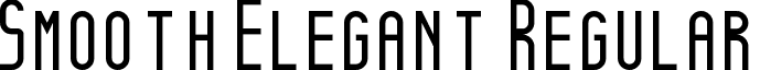 Smooth Elegant Regular font - Smooth Elegant.ttf