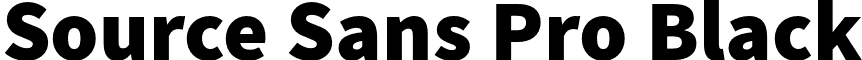 Source Sans Pro Black font - SourceSansPro-Black.otf