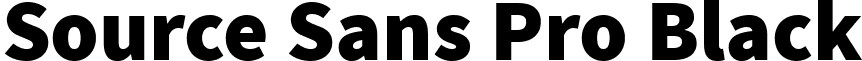 Source Sans Pro Black font - SourceSansPro-Black.ttf