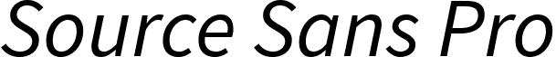 Source Sans Pro font - SourceSansPro-Italic.ttf