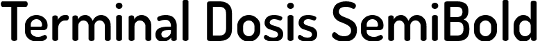 Terminal Dosis SemiBold font - TerminalDosis-SemiBold.ttf