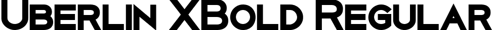 Uberlin XBold Regular font - Uberlin X-Bold.ttf
