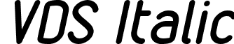 VDS Italic font - VDS_Italic_New.ttf