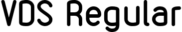 VDS Regular font - VDS_New.ttf