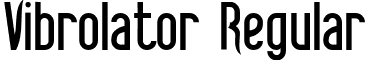 Vibrolator Regular font - Vibrolator .ttf