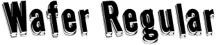 Wafer Regular font - Wafer-Regular.ttf