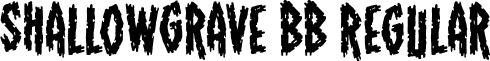 ShallowGrave BB Regular font - ShallowGraveBB.ttf