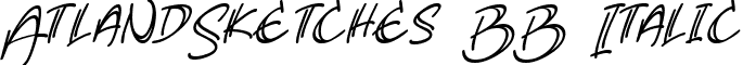 AtlandSketches BB Italic font - atlandsketchesbb_ital.ttf