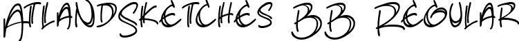 AtlandSketches BB Regular font - atlandsketchesbb_reg.ttf