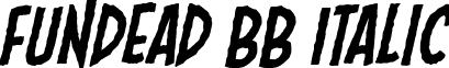 Fundead BB Italic font - FundeadBB_ital.ttf