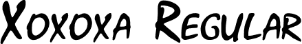Xoxoxa Regular font - XO.TTF