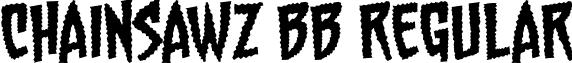 Chainsawz BB Regular font - chainsawzbb_reg.ttf