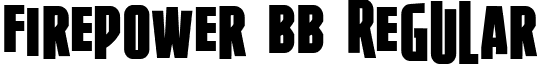 Firepower BB Regular font - FirepowerBB.ttf