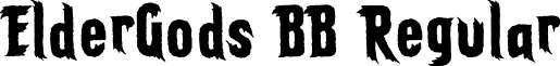 ElderGods BB Regular font - ElderGodsBB.ttf
