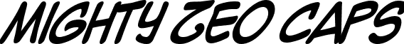 Mighty Zeo Caps font - MightyZeoC_b.ttf