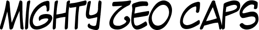 Mighty Zeo Caps font - MightyZeoC.ttf