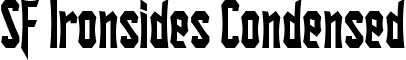 SF Ironsides Condensed font - SFIronsidesCondensed.ttf