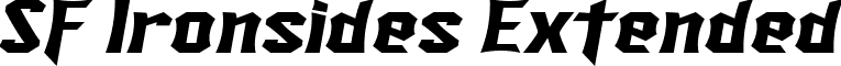 SF Ironsides Extended font - SFIronsidesExtended-Italic.ttf