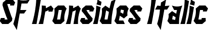 SF Ironsides Italic font - SFIronsides-Italic.ttf