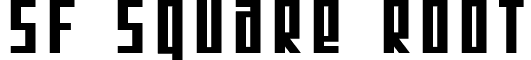 SF Square Root font - SFSquareRoot-Bold.ttf