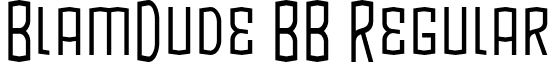 BlamDude BB Regular font - BLAMDB__.TTF