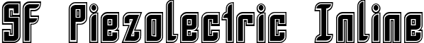 SF Piezolectric Inline font - SFPiezolectricInline.ttf
