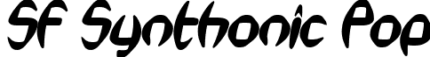 SF Synthonic Pop font - SFSynthonicPop-BoldOblique.ttf