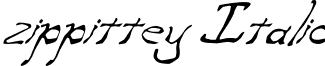 zippittey Italic font - zippittey Italic.ttf