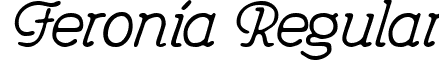 Feronia Regular font - Feronia.ttf