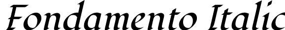 Fondamento Italic font - Fondamento-Italic.ttf