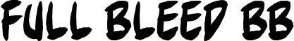 Full Bleed BB font - FullBleedBB_reg.otf