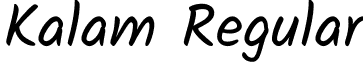 Kalam Regular font - Kalam-Regular.ttf