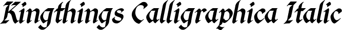 Kingthings Calligraphica Italic font - Kingthings Calligraphica Italic.ttf