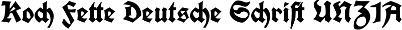 Koch Fette Deutsche Schrift UNZ1A font - Koch Fraktur_UNZ1A.ttf