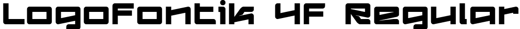 Logofontik 4F Regular font - Logofontik 4F-Regular.ttf