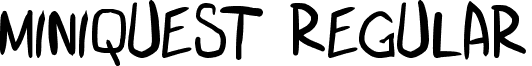 miniquest Regular font - miniquest.ttf