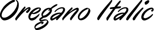 Oregano Italic font - Oregano-Italic.ttf