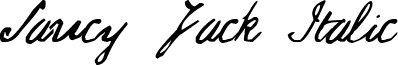 Saucy Jack Italic font - Saucy Jack.ttf
