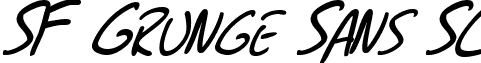 SF Grunge Sans SC font - SFGrungeSansSC-Italic.ttf