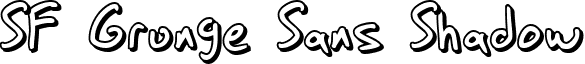 SF Grunge Sans Shadow font - SFGrungeSansShadow.ttf