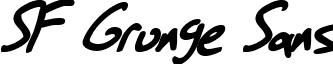 SF Grunge Sans font - SFGrungeSans-BoldItalic.ttf
