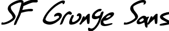 SF Grunge Sans font - SFGrungeSans-Italic.ttf