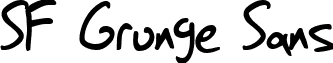 SF Grunge Sans font - SFGrungeSans.ttf