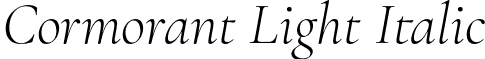 Cormorant Light Italic font - Cormorant-LightItalic.otf