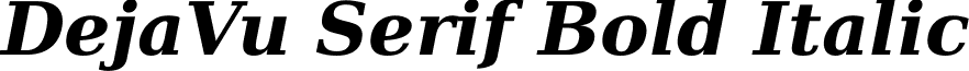 DejaVu Serif Bold Italic font - DejaVuSerif-BoldItalic.ttf