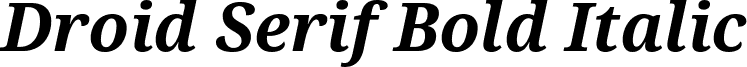 Droid Serif Bold Italic font - DroidSerif-BoldItalic.ttf